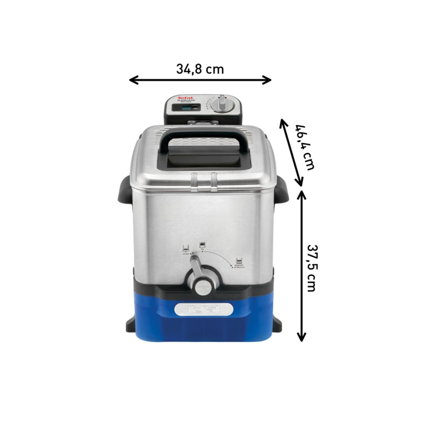 Tefal Oleoclean Pro Fritteuse – 3,5L, 2300W, Edelstahl
