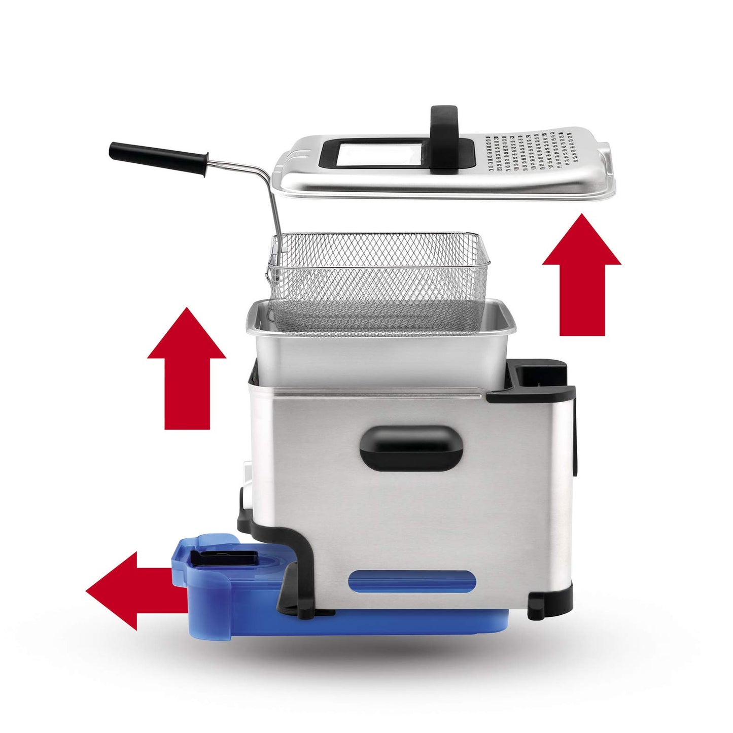 Tefal Oleoclean Pro Fritteuse – 3,5L, 2300W, Edelstahl